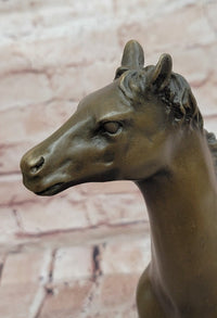 Majestic Arabian Horse Bronze Stallion Sculpture by P.J Mene Figurine
