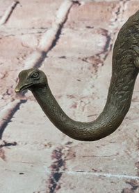 Signed Original Miguel Lopez (Milo) Ostrich Wildlife Bird Sculpture Statue