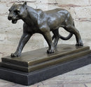 Cougar Mountain Lioness Bronze Sculpture Marble Base 6" x 10"