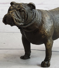 English Bulldog Miniature Bronze Sculpture 3" x 6"