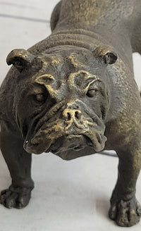 English Bulldog Miniature Bronze Sculpture 3" x 6"