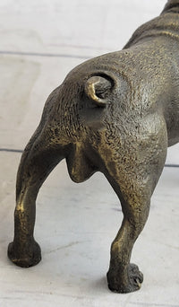 English Bulldog Miniature Bronze Sculpture 3" x 6"