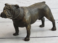 English Bulldog Miniature Bronze Sculpture 3" x 6"