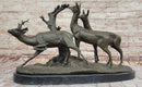 M. Fiot Deer in the Forest – Bronze Wildlife Sculpture
