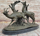 M. Fiot Deer in the Forest – Bronze Wildlife Sculpture