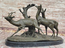 M. Fiot Deer in the Forest – Bronze Wildlife Sculpture