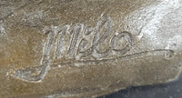 Milo Elephant Bronze Sculpture on Marble Base
