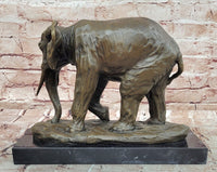 Original Artwork by Miguel Lopez (Milo) Elephant in Motion Bronze Sculpture Statue