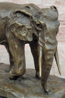 Original Artwork by Miguel Lopez (Milo) Elephant in Motion Bronze Sculpture Statue