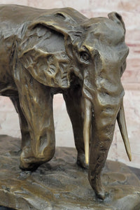 Original Artwork by Miguel Lopez (Milo) Elephant in Motion Bronze Sculpture Statue