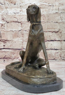 Bronze Service Dog w/ Vest 10” x 10” Sculpture