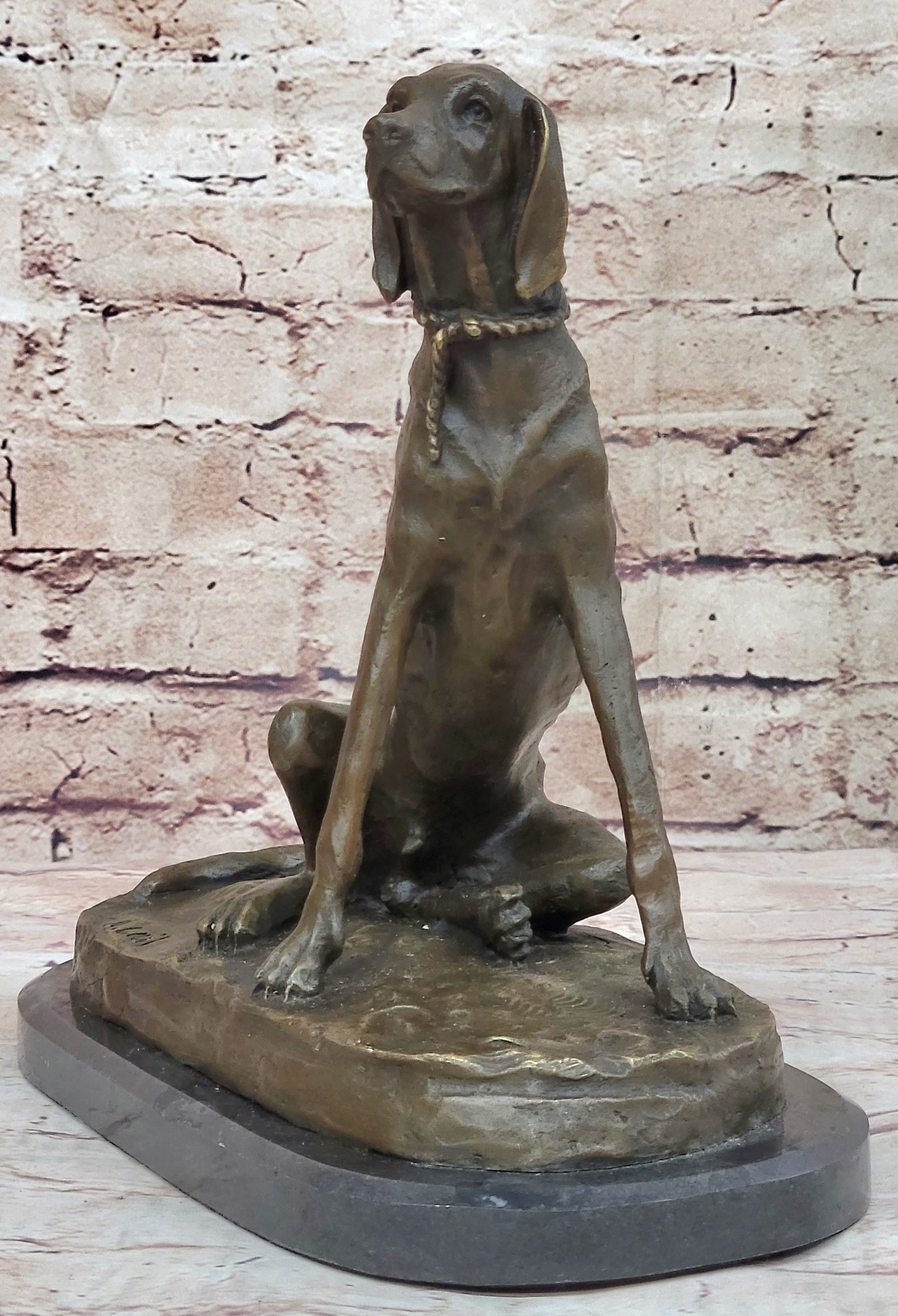 Labrador Retriever Hunting Trials Trophy Water Gun Duck Bronze