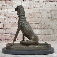 Bronze Service Dog w/ Vest 10” x 10” Sculpture