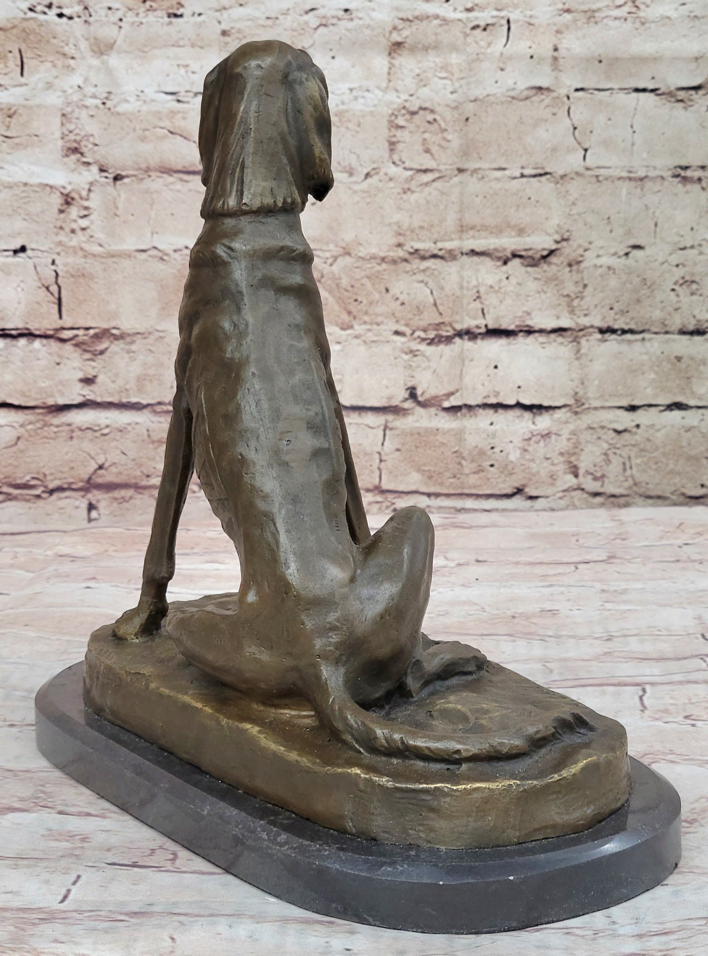 Bronze Service Dog w/ Vest 10” x 10” Sculpture