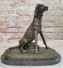 Bronze Service Dog w/ Vest 10” x 10” Sculpture