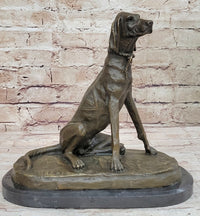 Bronze Service Dog w/ Vest 10” x 10” Sculpture