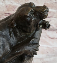 Dueling Cougar Puma Mountain Lions Bronze Sculpture by Gardet