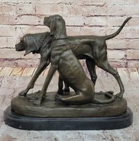 Service Dogs Hunting Hound Retriever Hot Cast Bronze Sculpture