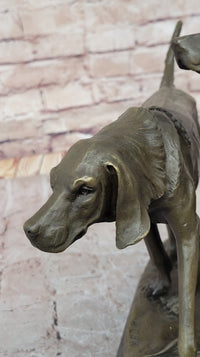 Service Dogs Hunting Hound Retriever Hot Cast Bronze Sculpture