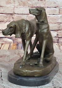 Service Dogs Hunting Hound Retriever Hot Cast Bronze Sculpture