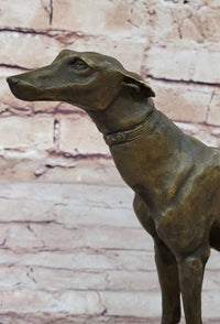 Fremiet Greyhounds Racing Dog Bronze Sculpture