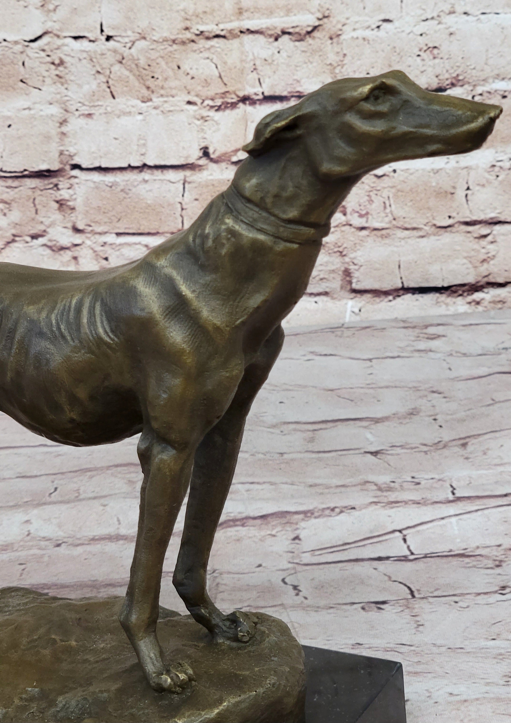 Fremiet Greyhounds Racing Dog Bronze Sculpture
