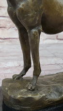 Fremiet Greyhounds Racing Dog Bronze Sculpture
