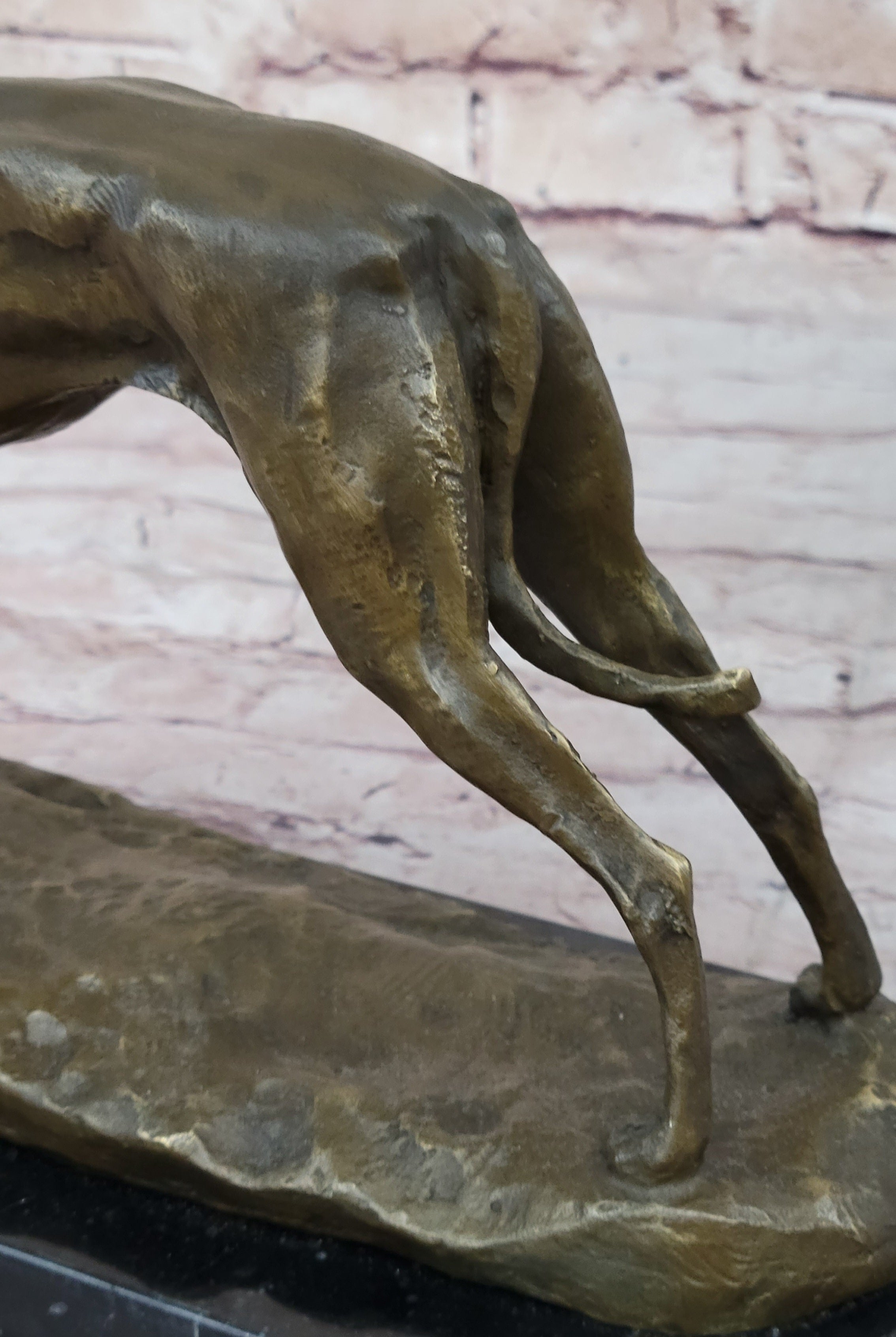 Fremiet Greyhounds Racing Dog Bronze Sculpture