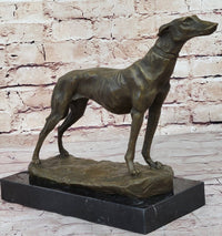 Fremiet Greyhounds Racing Dog Bronze Sculpture