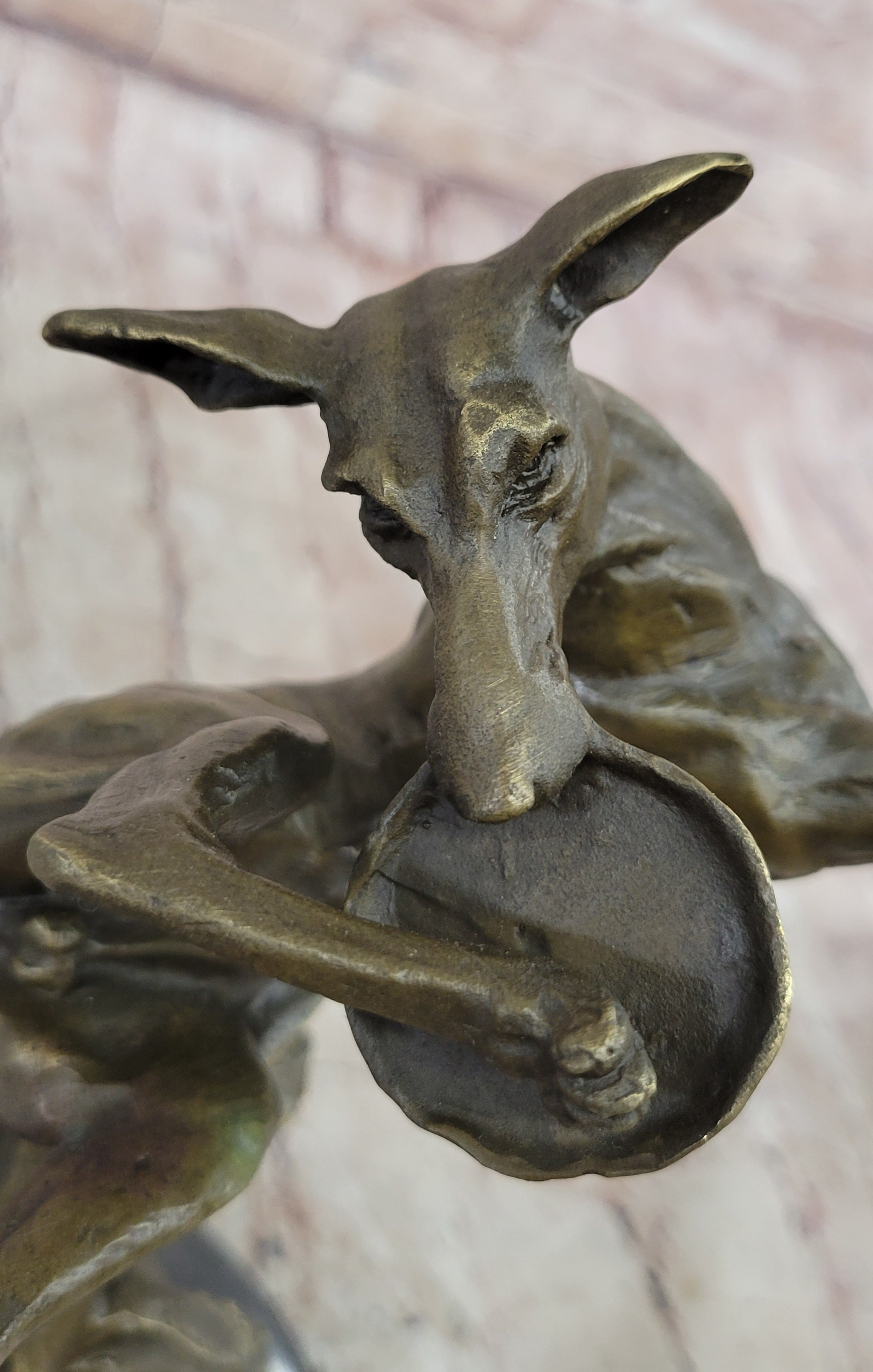 Puppy Dog Catching Frisbee Bronze Sculpture by Milo