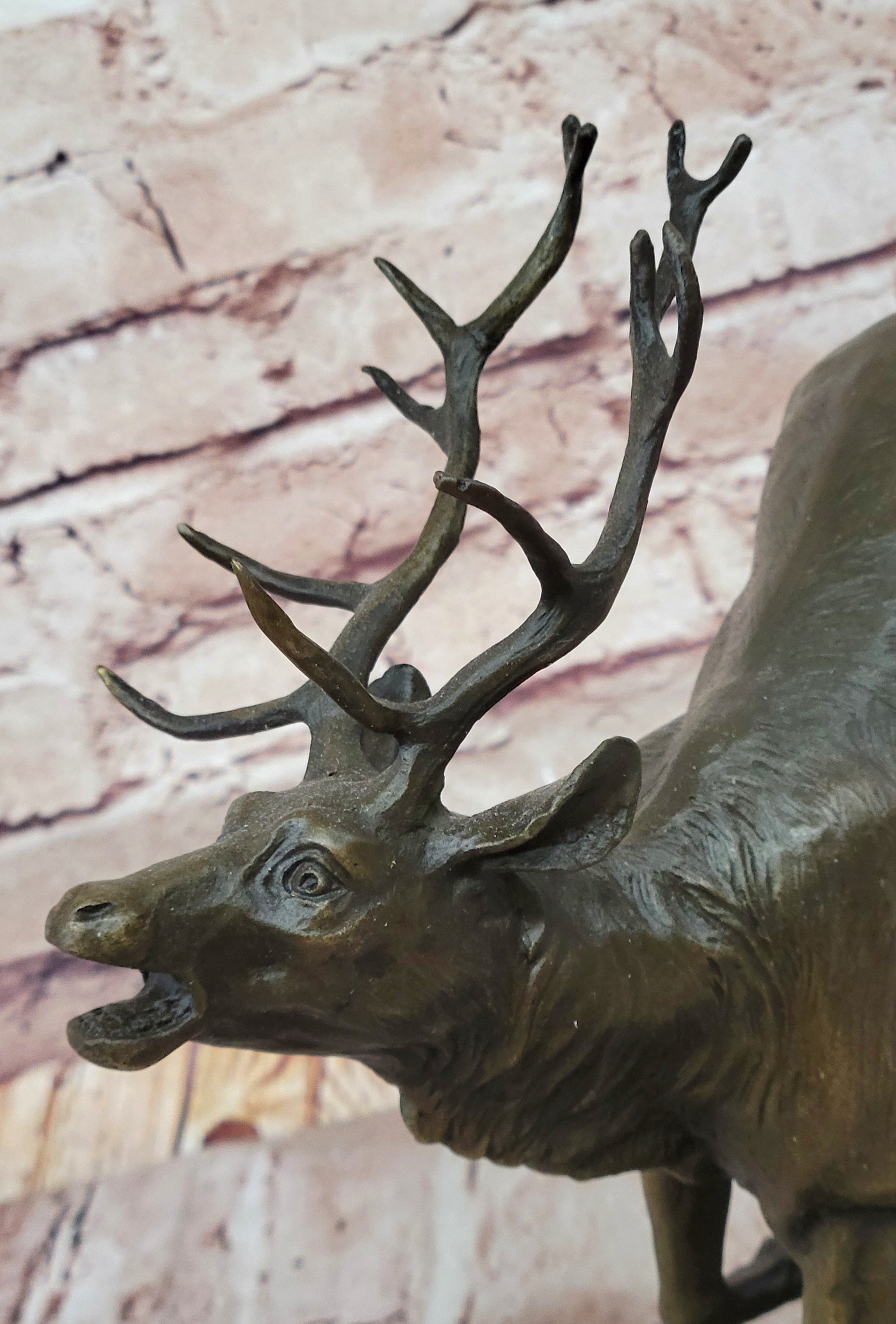 Milo “Stag by Lecourtier” Reproduction – Deer Bronze Sculpture