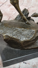 Milo “Stag by Lecourtier” Reproduction – Deer Bronze Sculpture