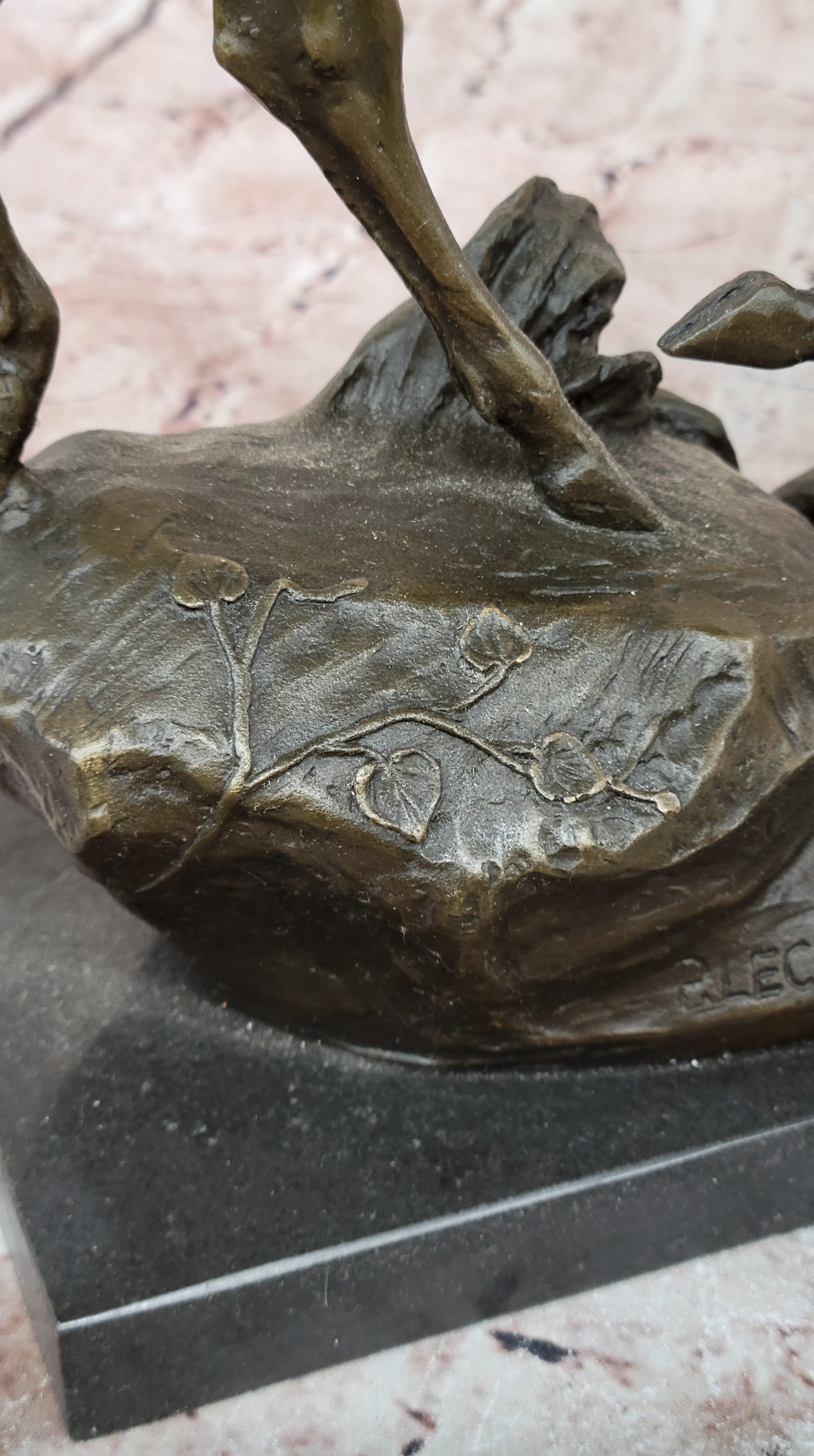 Milo “Stag by Lecourtier” Reproduction – Deer Bronze Sculpture