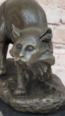 Persian Cat by Charles Emile Jonchery Bronze 7" x 9.5"