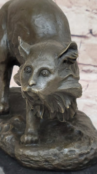 Persian Cat by Charles Emile Jonchery Bronze 7" x 9.5"