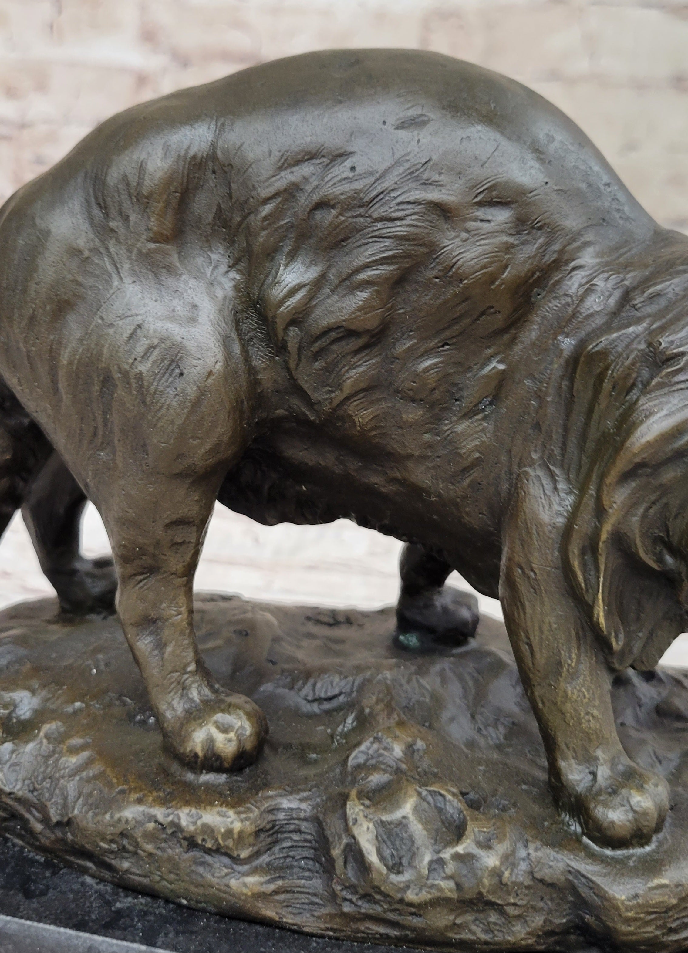 Persian Cat by Charles Emile Jonchery Bronze 7" x 9.5"