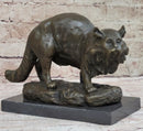 Persian Cat by Charles Emile Jonchery Bronze 7" x 9.5"
