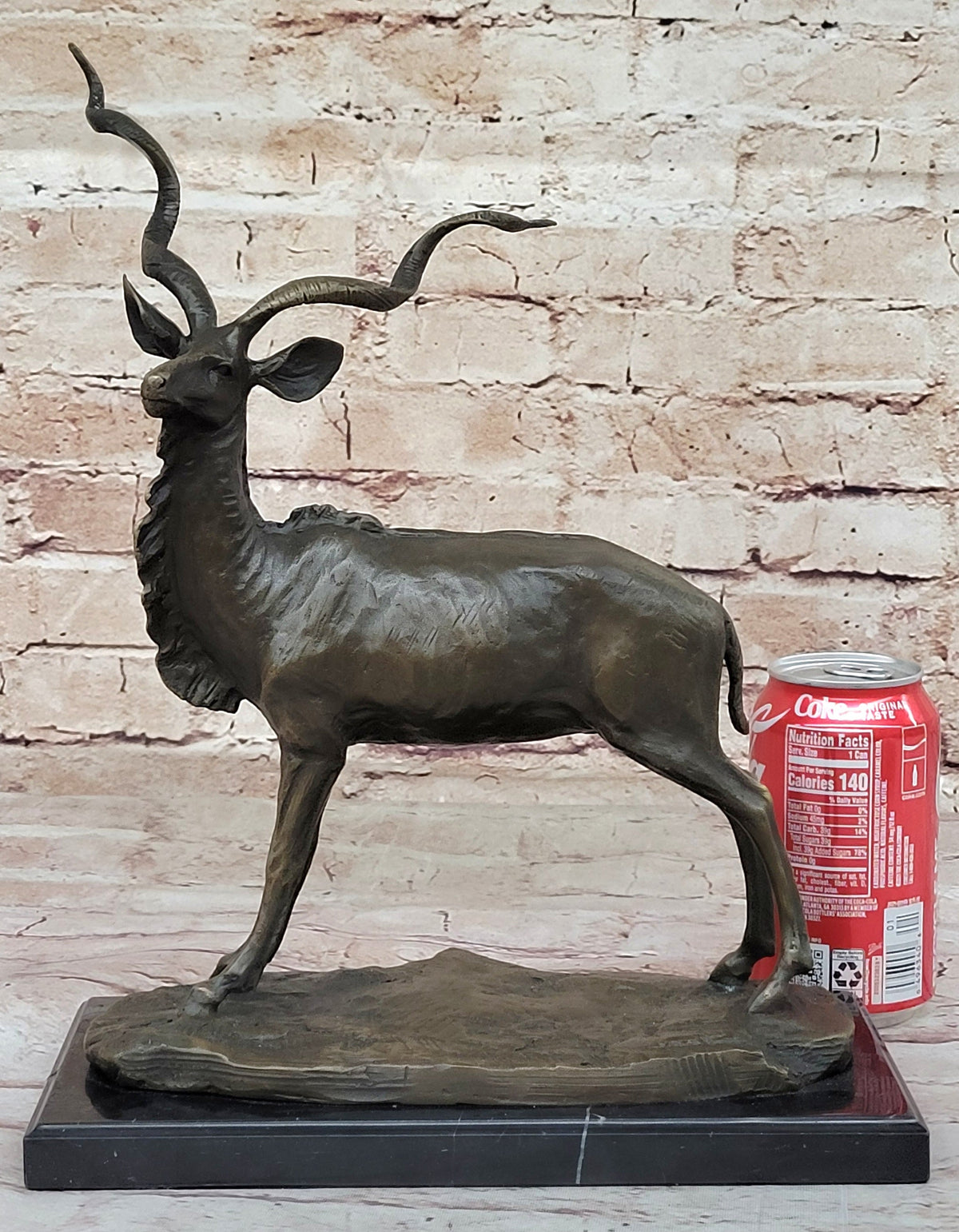 Antelope Kudu Gazelle African Safari Bronze Sculpture