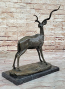Antelope Kudu Gazelle African Safari Bronze Sculpture