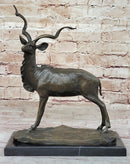Antelope Kudu Gazelle African Safari Bronze Sculpture
