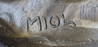 Buck Deer Elk Stag Wildlife Art Bronze Marble