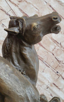 Lion Attacking Horse - Bronze Sculpture by Antoine Barye