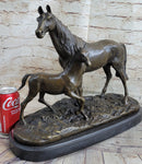 PJ Mene Horse & Foal Bronze Sculpture 14" x 17"