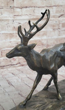 Deer Buck Elk Doe Fawn Caribou Reindeer Bronze 11" x 13"