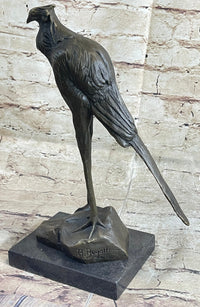 Handmade Bronze Sculpture, Statue STORK EXOTIC BRONZE Gift