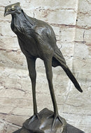 Handmade Bronze Sculpture, Statue STORK EXOTIC BRONZE Gift