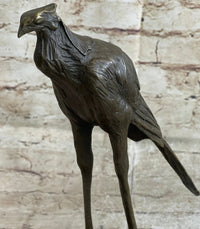 Handmade Bronze Sculpture, Statue STORK EXOTIC BRONZE Gift