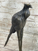 Handmade Bronze Sculpture, Statue STORK EXOTIC BRONZE Gift