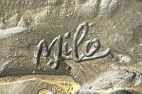 Milo Moose Bronze Sculpture on Marble Base