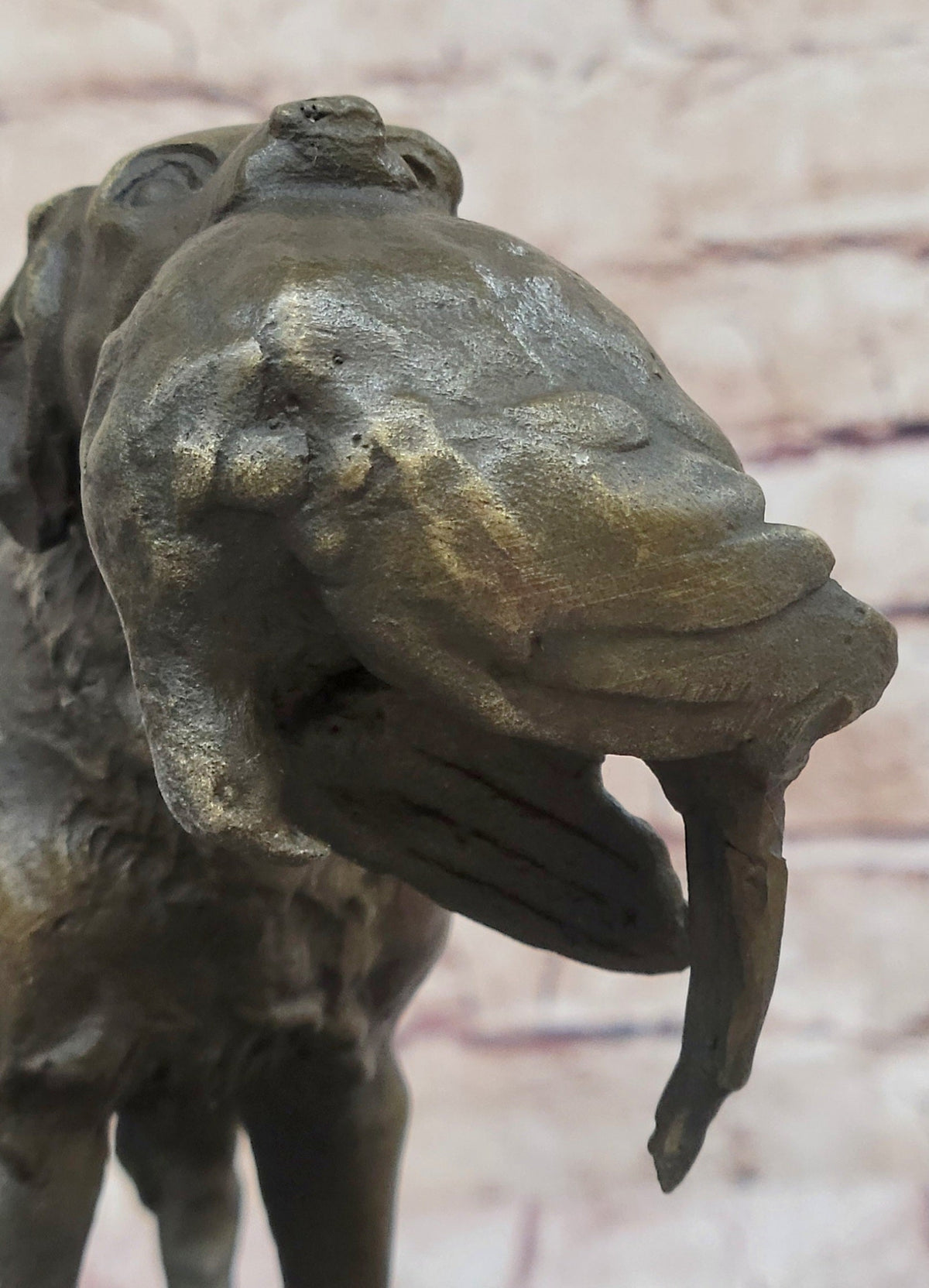 Hot Cast Bronze Golden Retriever Hunting Dog w/ Quail Sculpture
